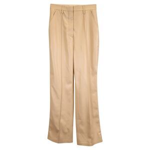 Nanushka Leena Trouser Pants in Beige Polyurethane